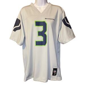 NFL Kids Seahawks White and Blue Short Sleeve Tee